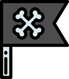 Jolly Roger Editable Svg Line Art, Free Vectors File